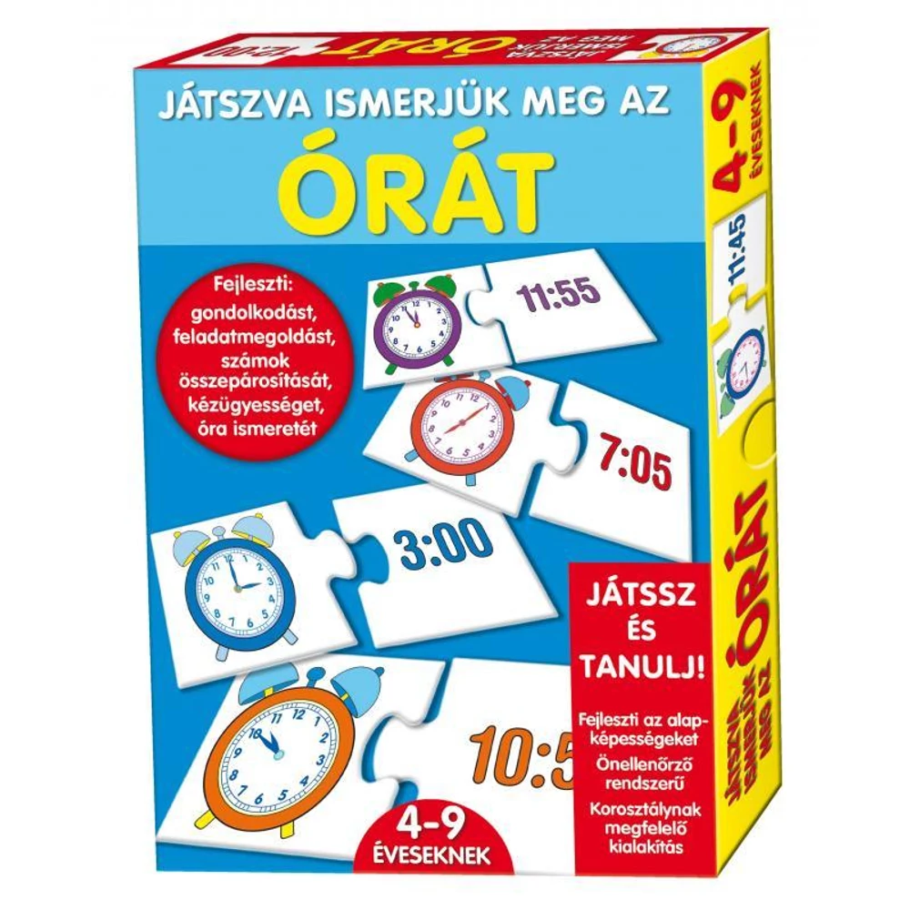 Keresd a párját, puzzle, Játszva ismerd meg!, 7-féle, 28x20x4 cm dob.
