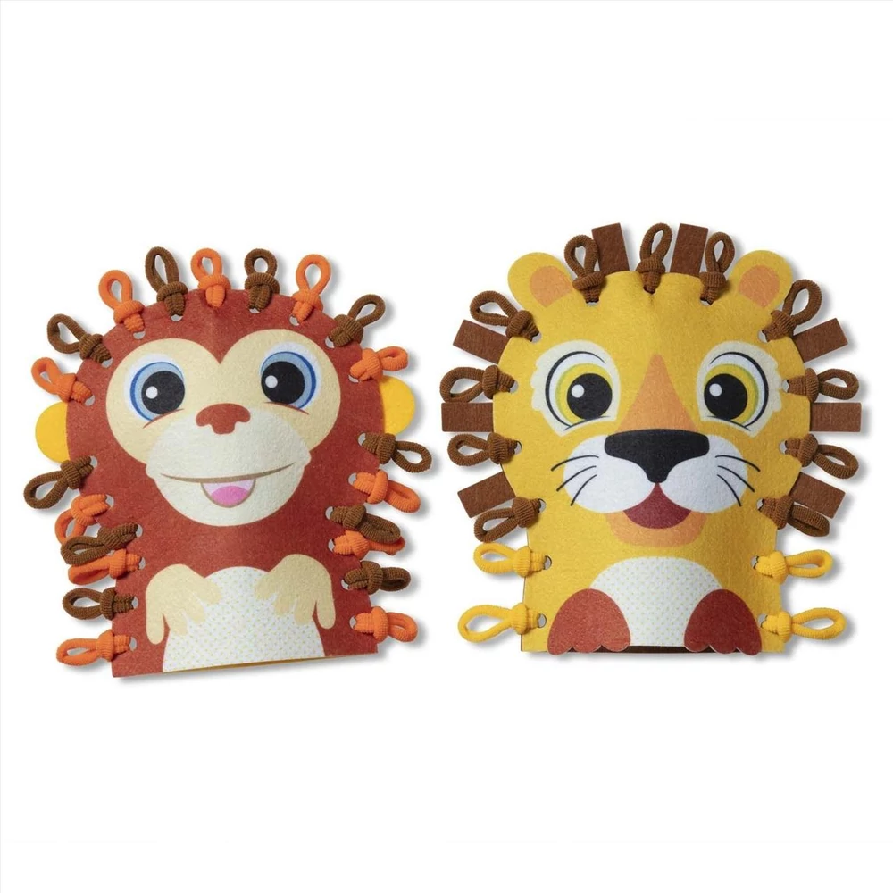 Melissa & Doug Kreatív játék kezdőknek, Hurkold! - vadállatka bábok