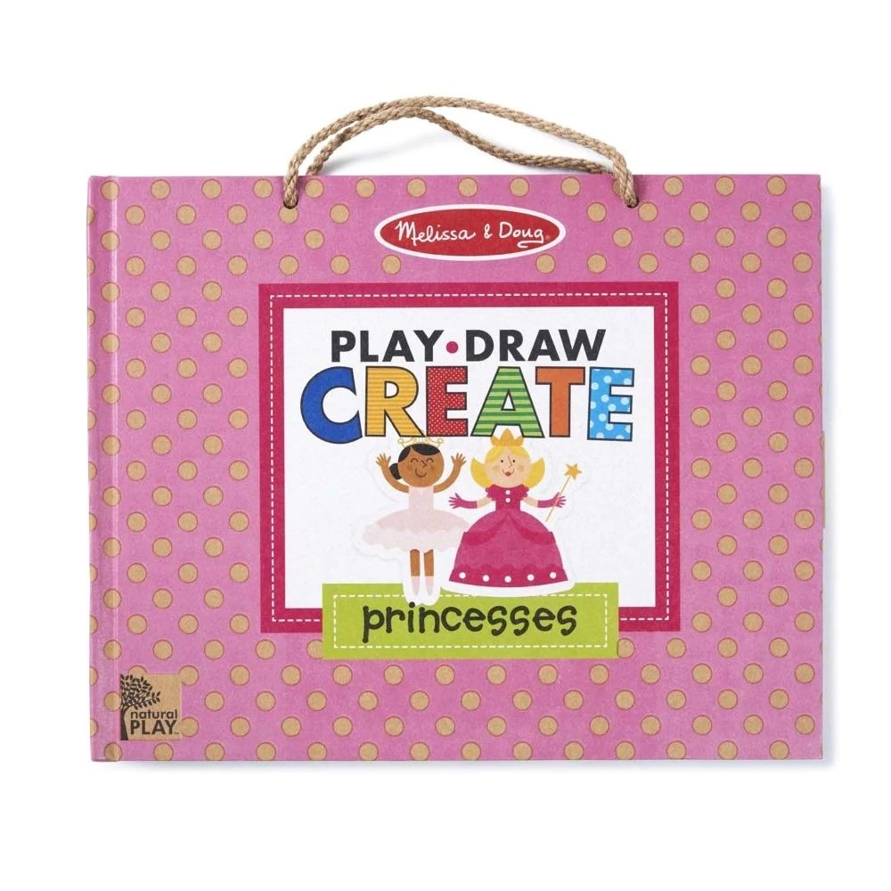 Melissa & Doug Kreatív játék, Letörölhető rajzoló és mágneses játékkészlet - hercegnő