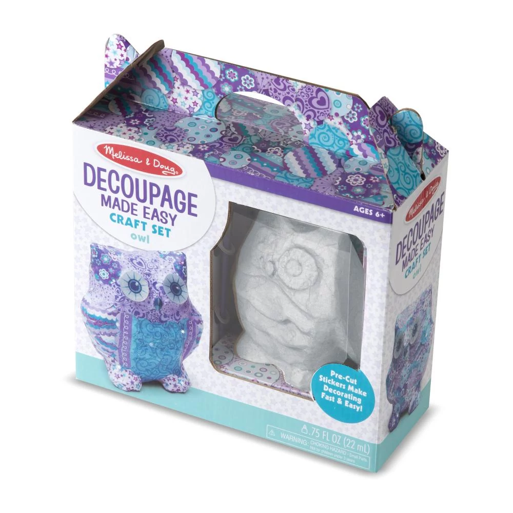 Melissa & Doug Kreatív játék, Dekupázs, bagoly