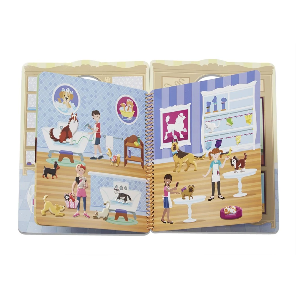 Melissa & Doug Kreatív játék, Pufi matrica készlet, házi kedvencek