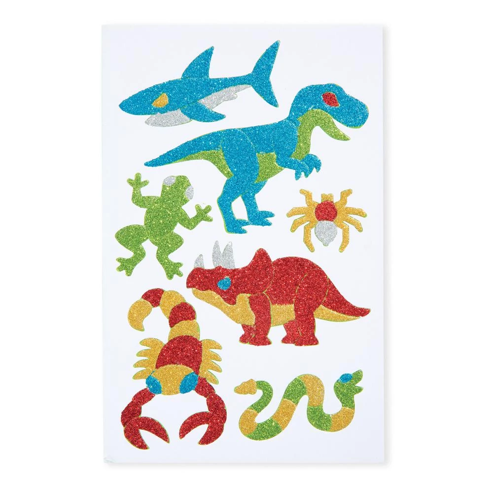 Melissa & Doug Kreatív játék, Glitter pufi matrica készítő, kaland