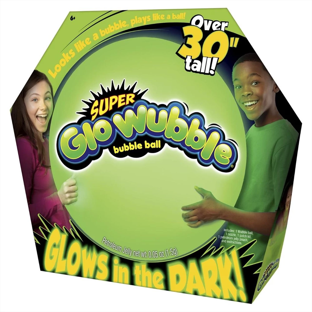 Világító Super Glo Wubble, 75 cm - zöld