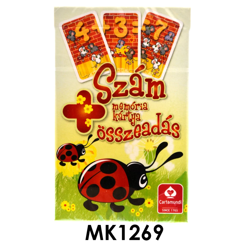 Memória kártya, Összeadás oktató, 6,5x10 cm dob.