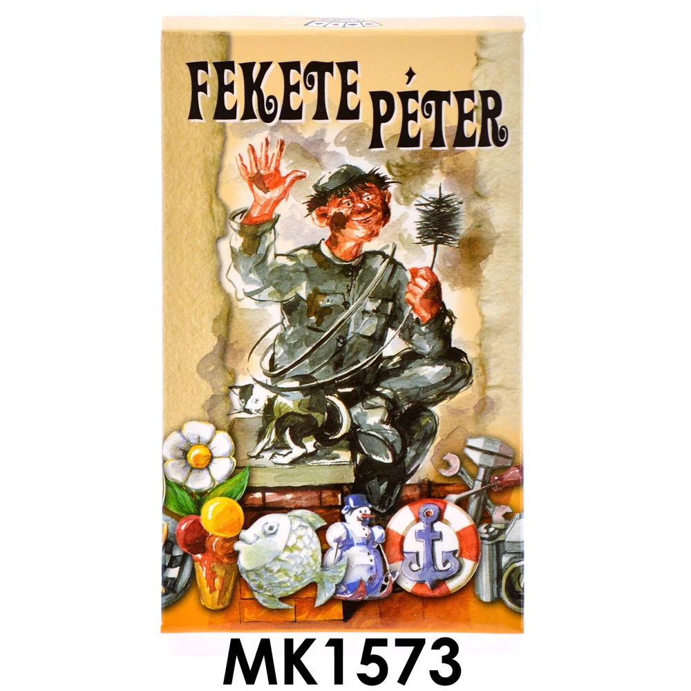 Kártya, Fekete Péter, klasszik, 6,5x10 cm dob.