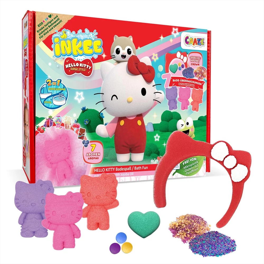 Craze Inkee vegán fürdő nagy szett -  Hello Kitty