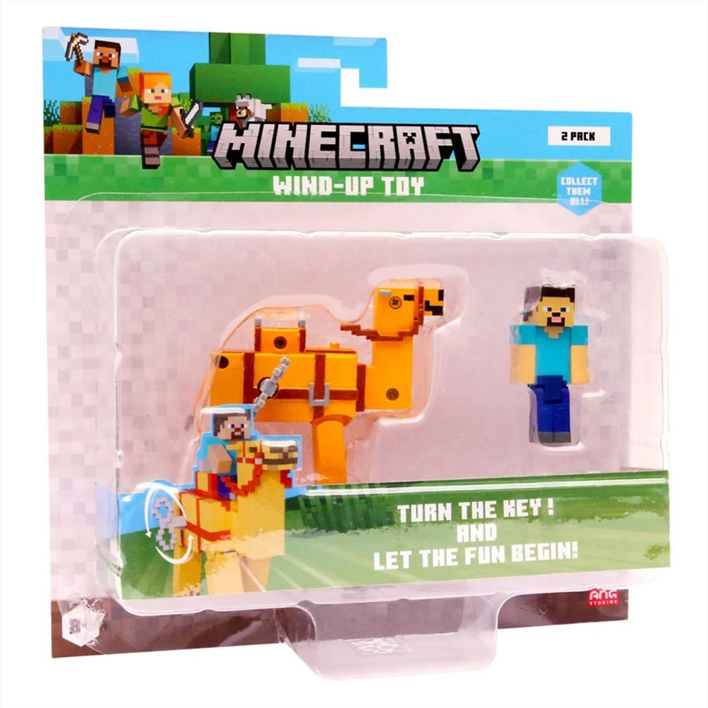 Minecraft 3D figura felhúzható állattal, 2. sorozat - többféle