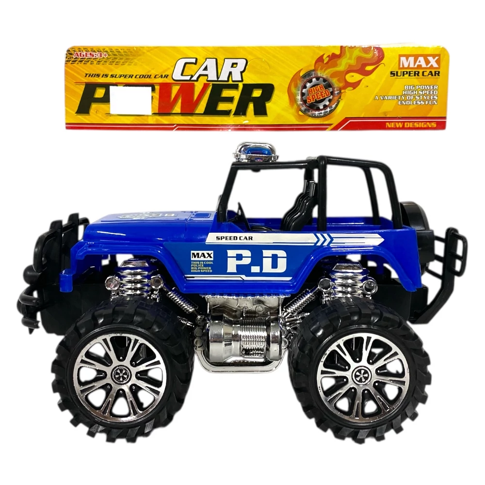 Autó jeep, terepjáró, lend., 2 szín, 28 cm, zacsk.