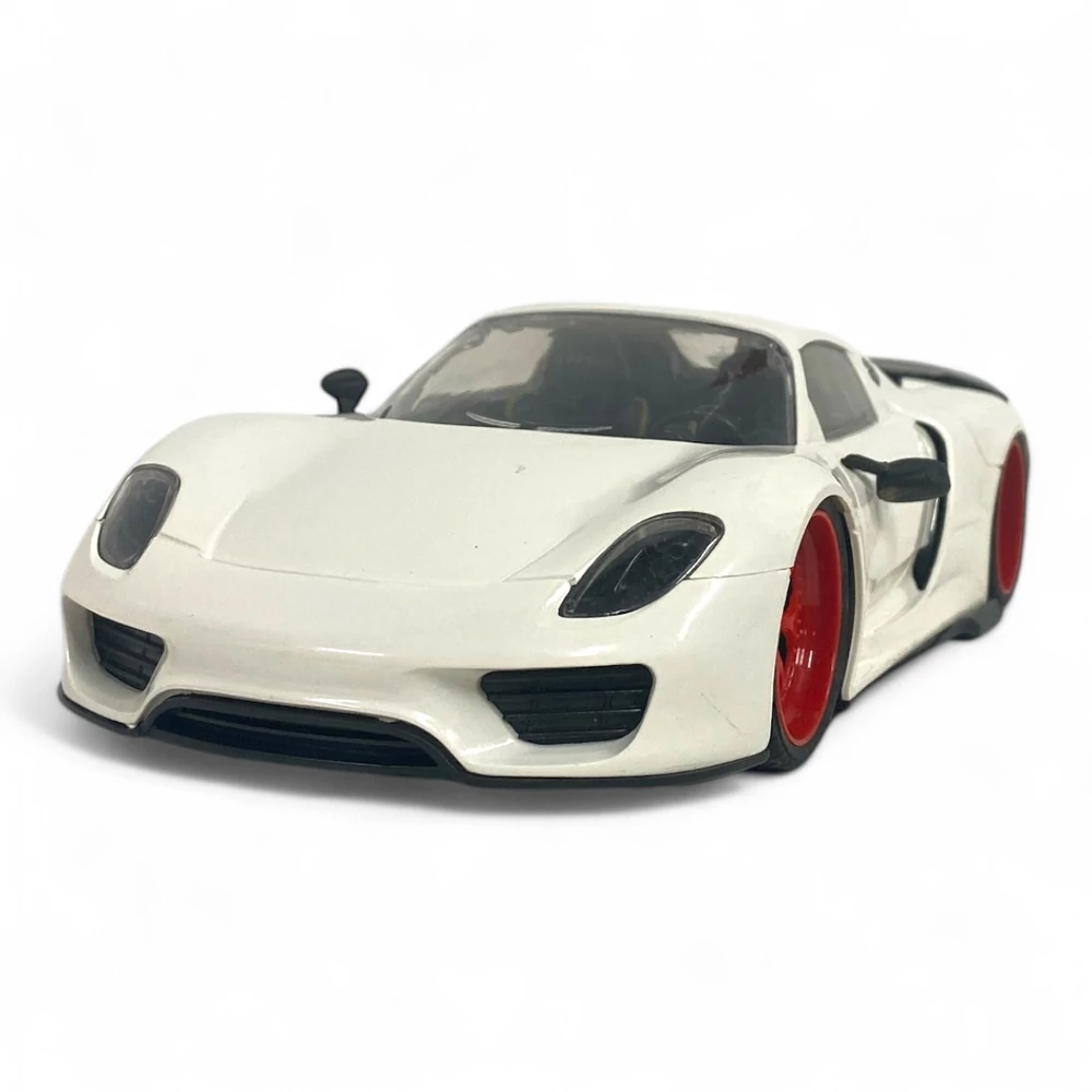Autó, 'Porsche', el., vil., 2 szín, 32x14 cm (2 féle csom.) hátfalas plf. és dob. gombel.