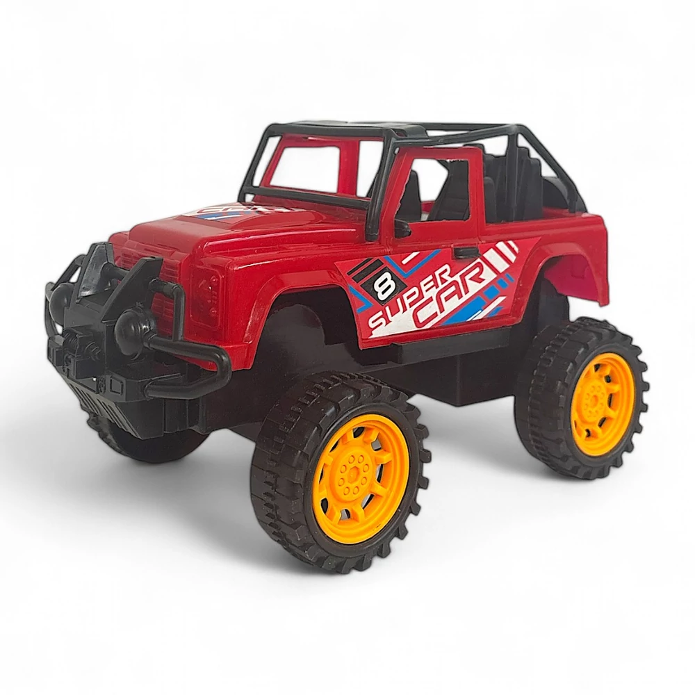 Autó, jeep, lend., 2 féle, 2 szín, 24x14 cm plf.