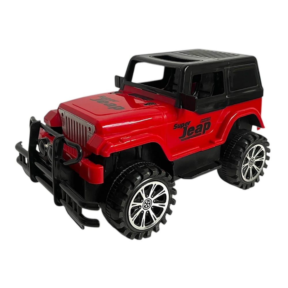 Autó, jeep, lend., 3 szín, 25x16 cm plf.