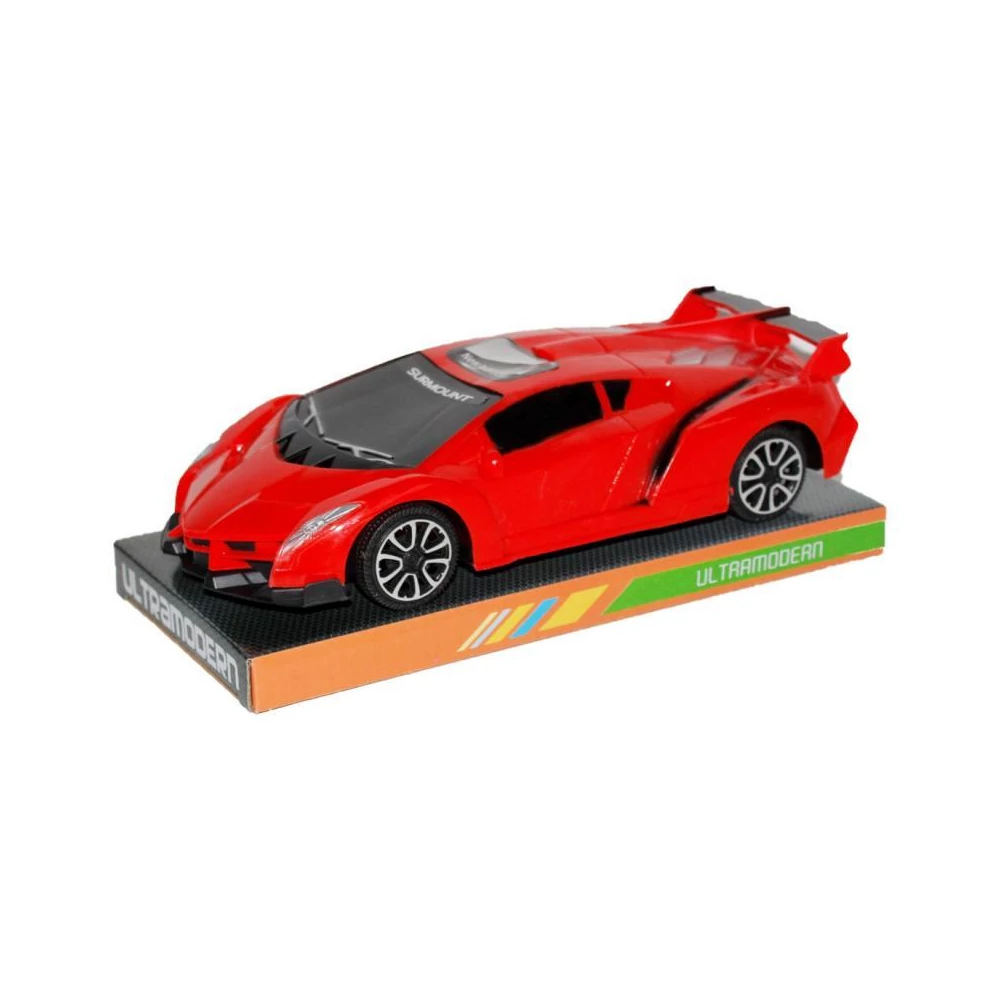 Autó, lend., 2 szín, 25 cm, Lamborghini Szerû, 27x11 cm plf.