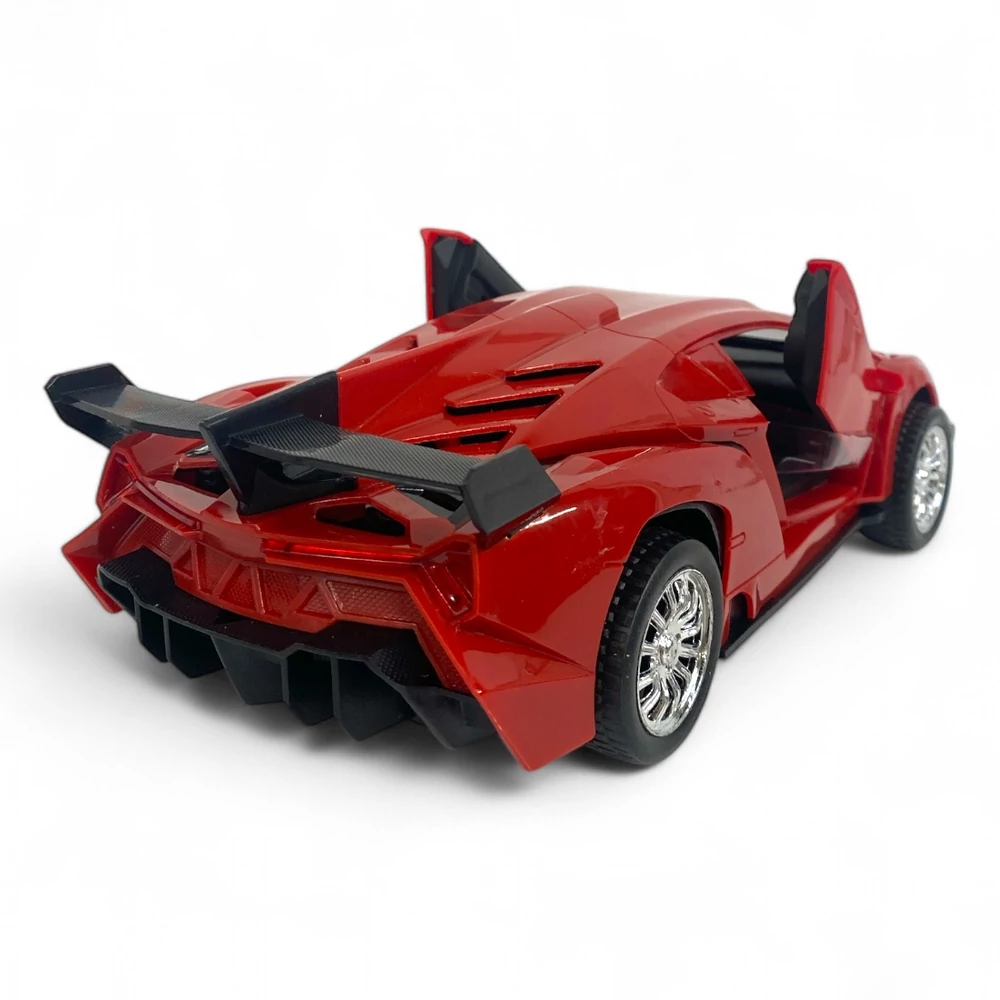 Autó, verseny, ajtónyitós, lend., Lamborghini, 2 szín, 33x11 cm plf.