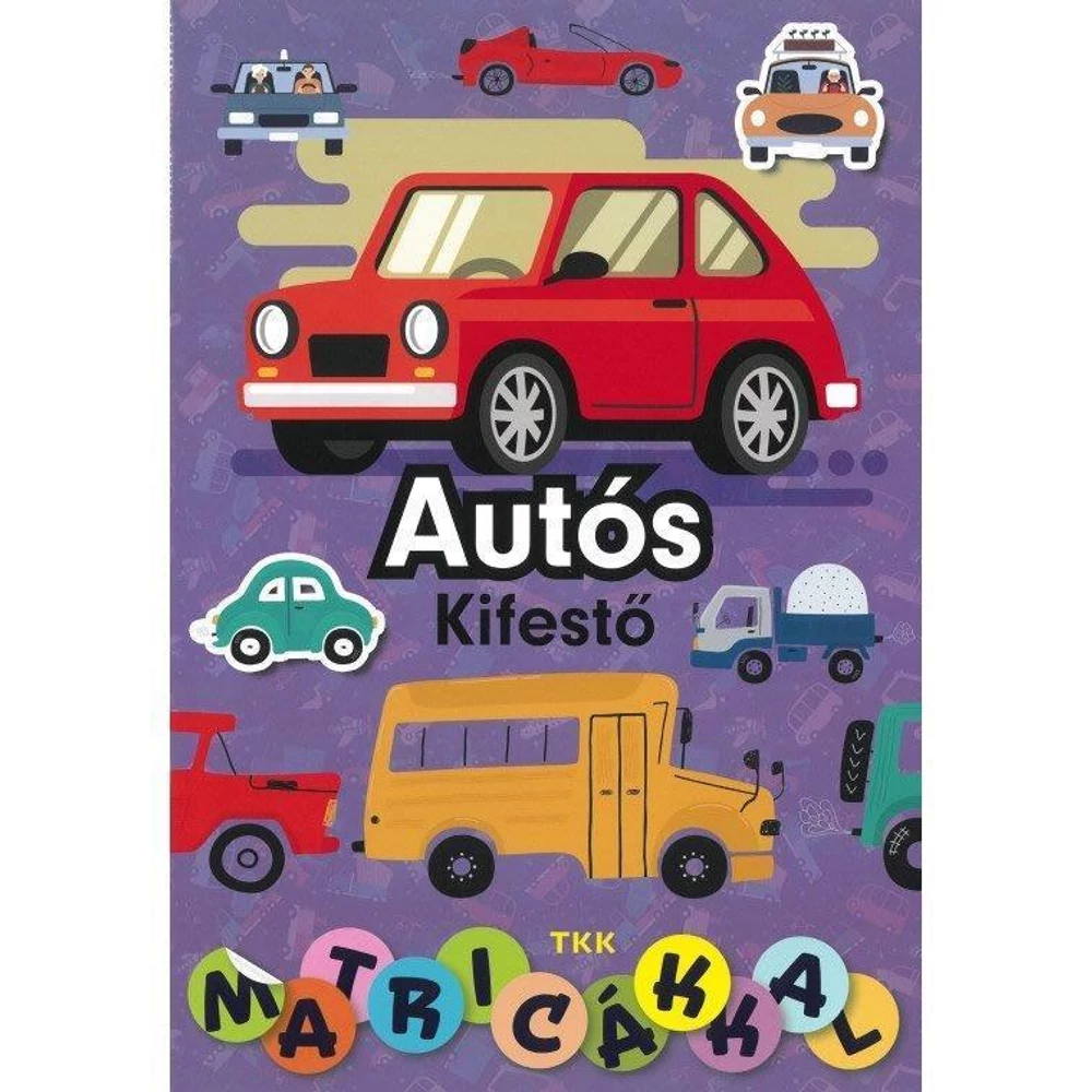 Autós kifestő matricákkal
