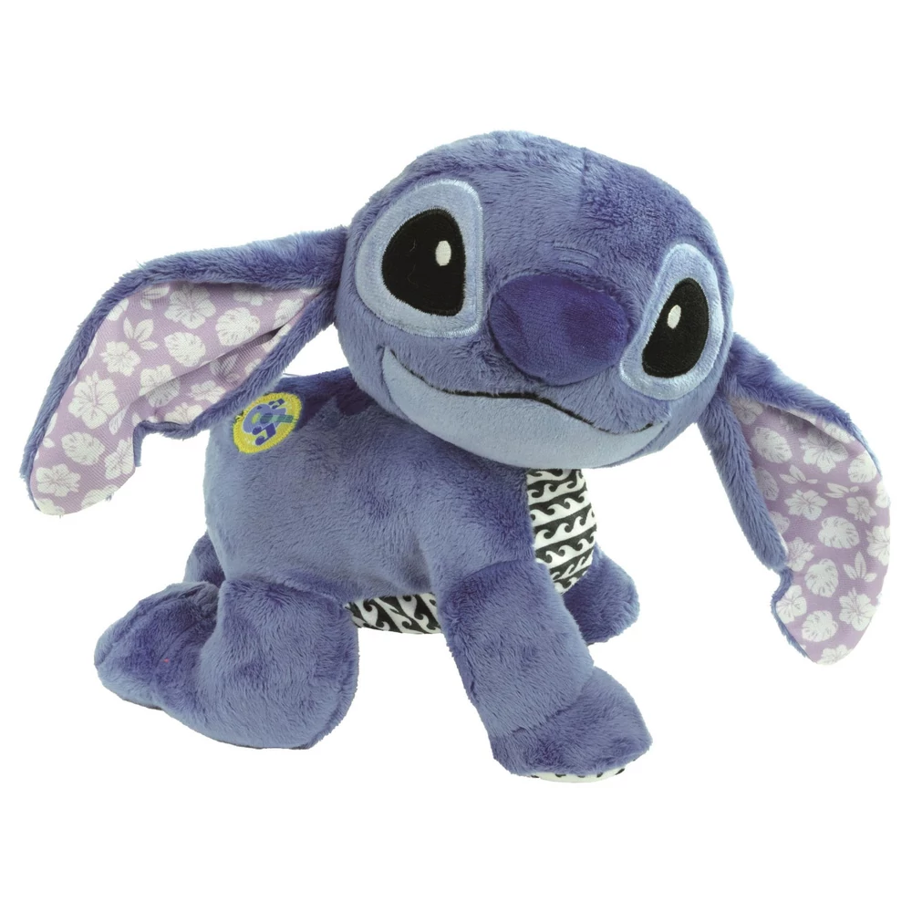 Bébi interaktív plüss, Disney,Stitch, igazi hang+zene, mászik, 26x23x16 cm dob. Gombel.