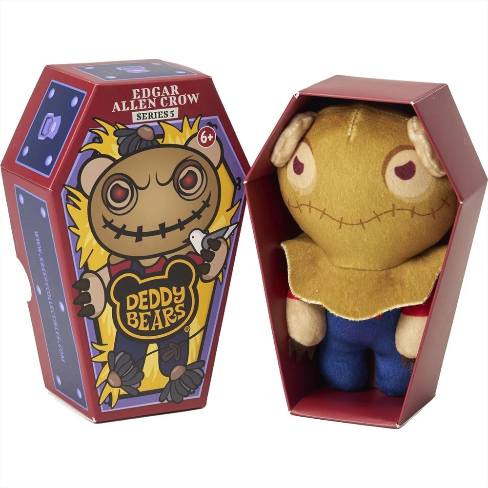 Deddy Bears plüss koporsóban, 5. sorozat, 15 cm-es - Edgar Allen Crow