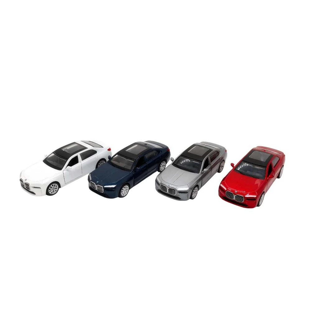 Diecast BMW i7 fém autó nyitható ajtókkal 1:40 (többféle)