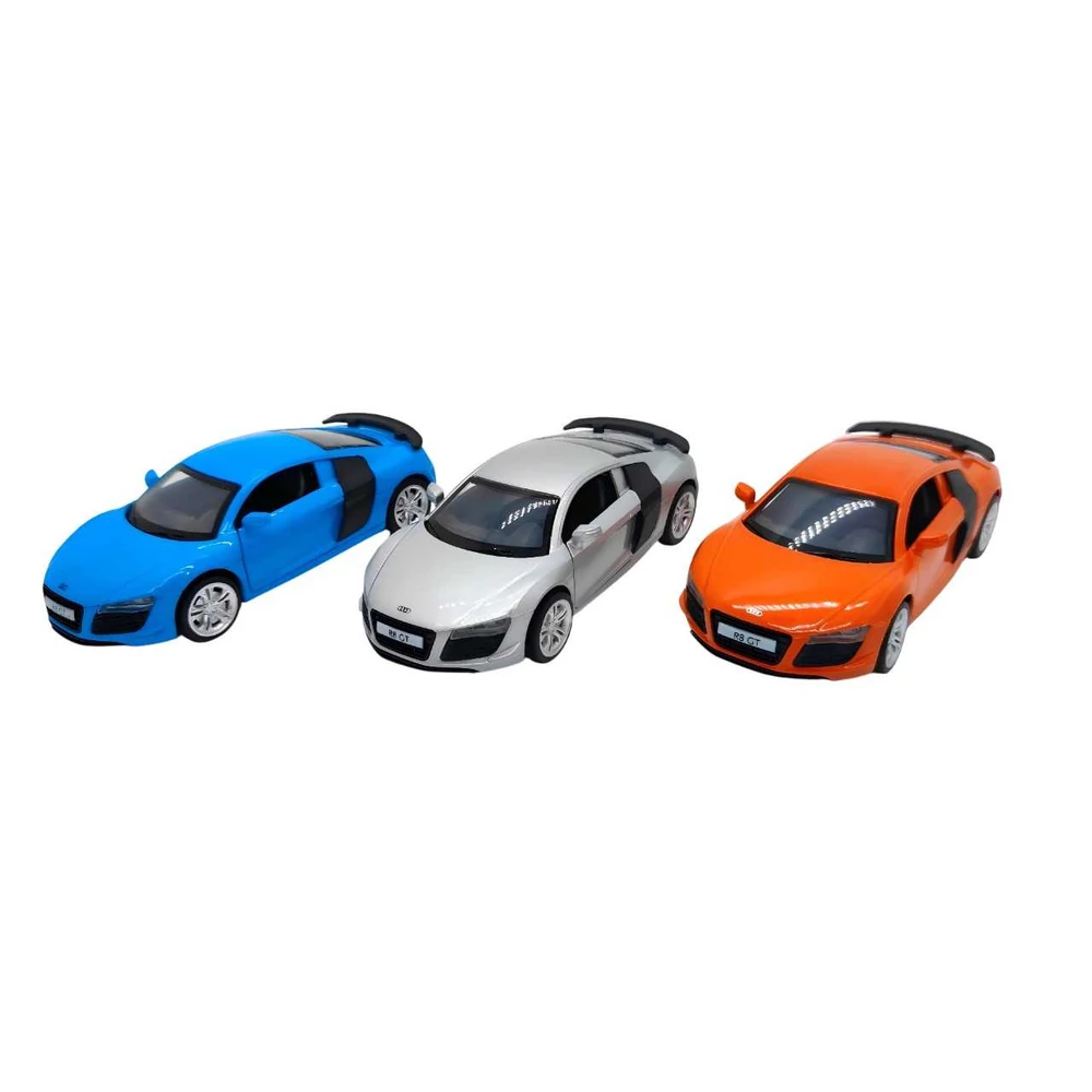Diecast Audi R8 GT fém autó nyitható ajtókkal- Többféle