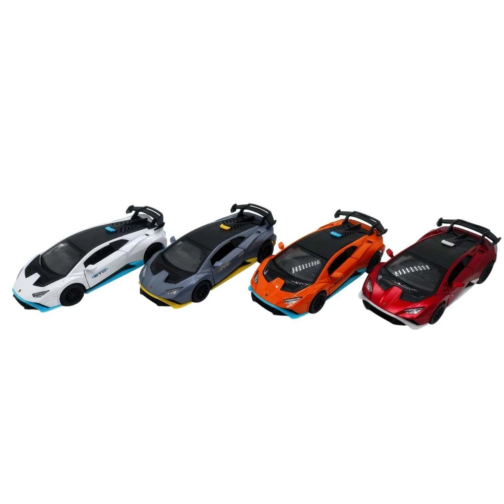 Diecast Lamborghini Huracan STO fém autó nyitható ajtókkal- Többféle