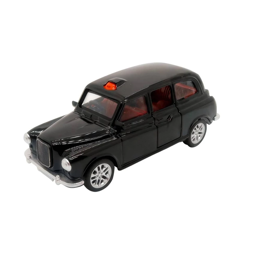 Diecast British Taxi fém autó nyitható ajtókkal- Többféle