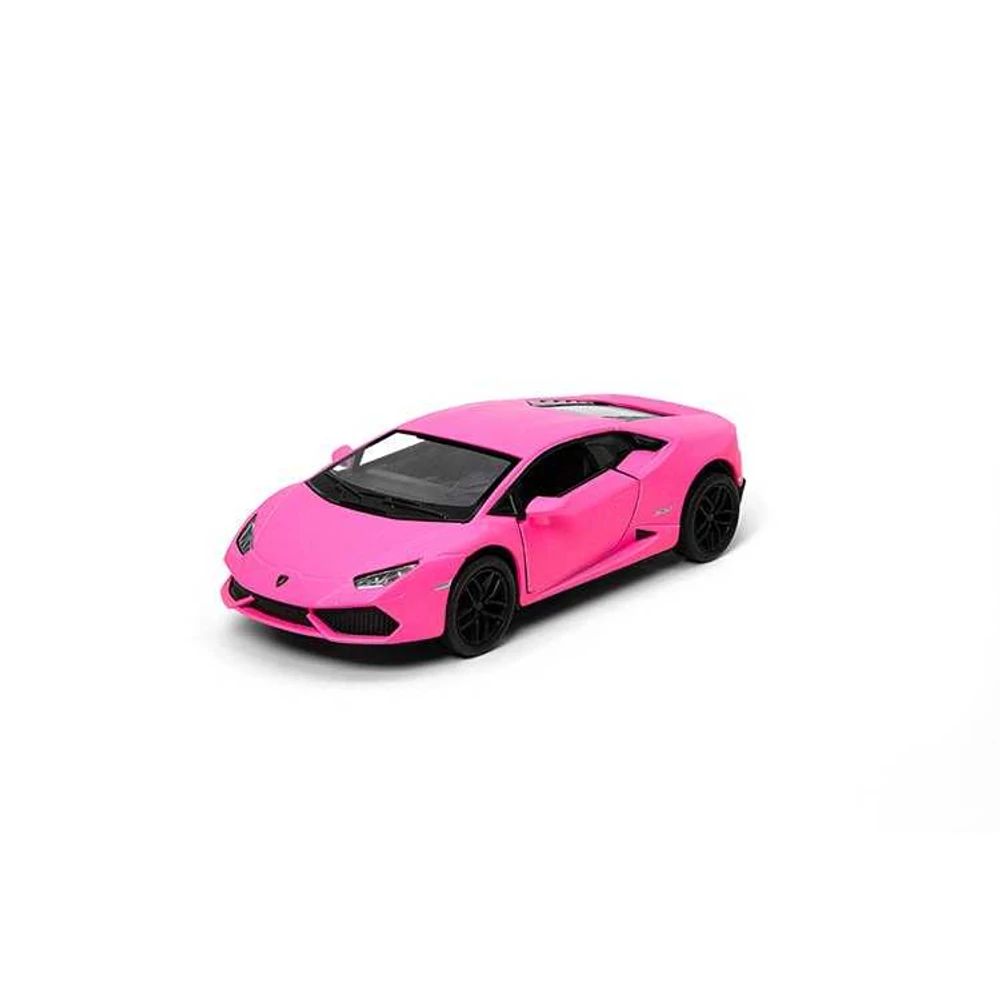 Diecast Lamborghini Huracán LP 610-4 fém szuperautó – Matt rózsaszín kiadás