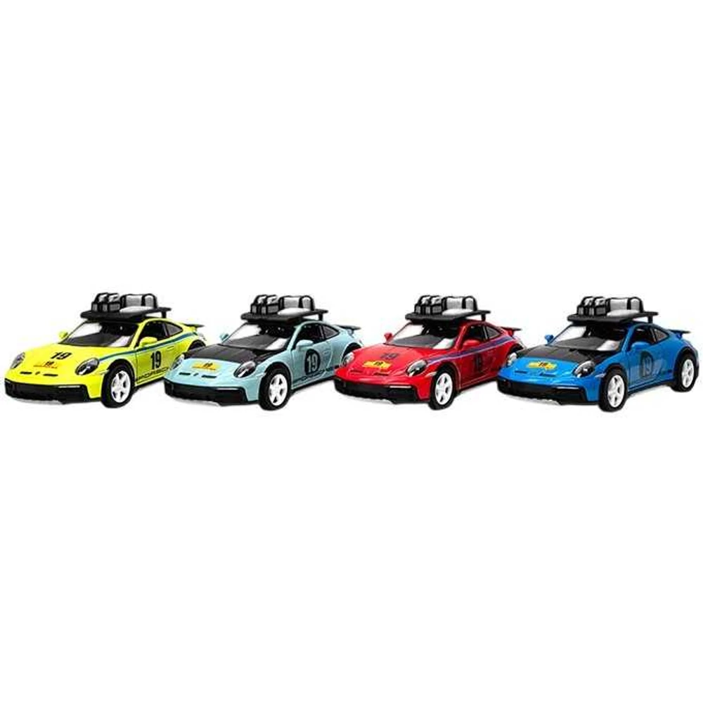 Kinsmart Porsche 911 Rallye with roof rack (Livery Edition) 1:48-többféle