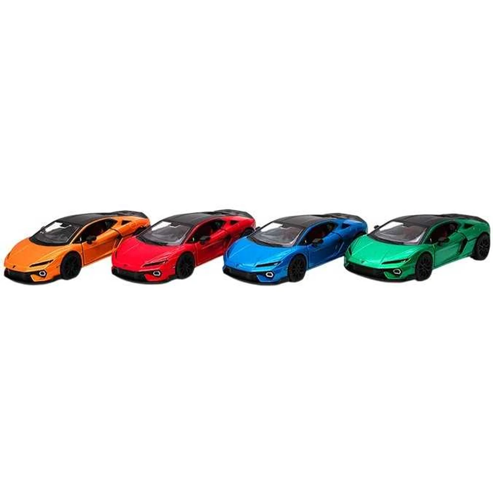 Kinsmart Lamborghini Temerario fém autó nyitható ajtókkal 1:48- többféle