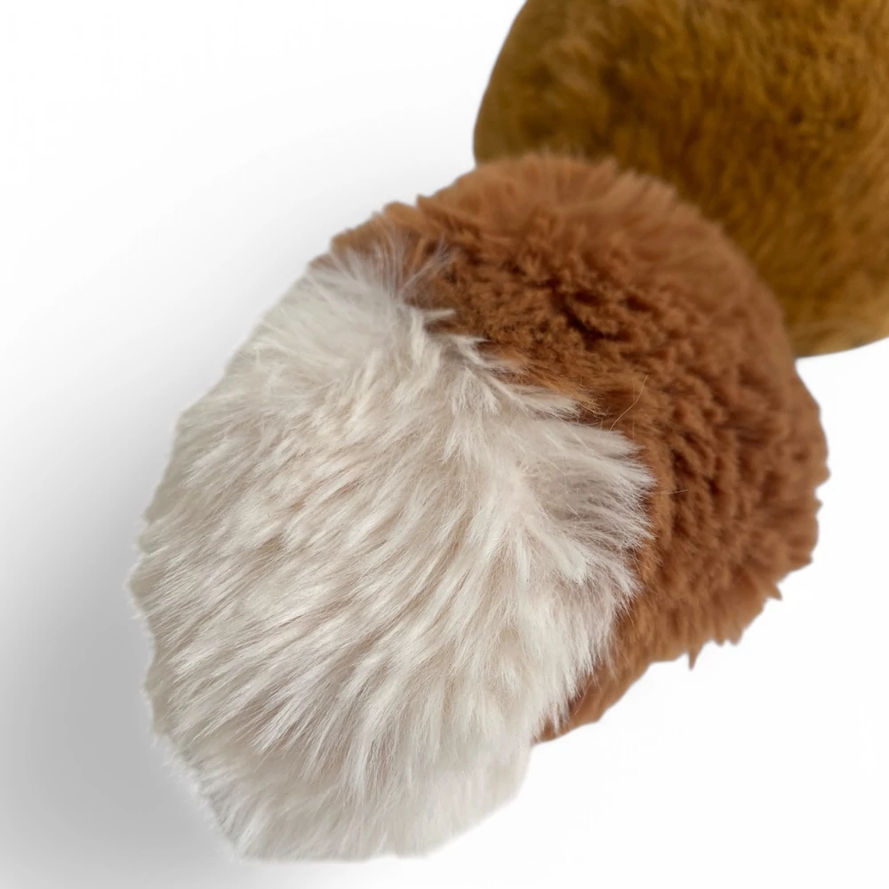 Plüss róka, ülõ, 21 cm