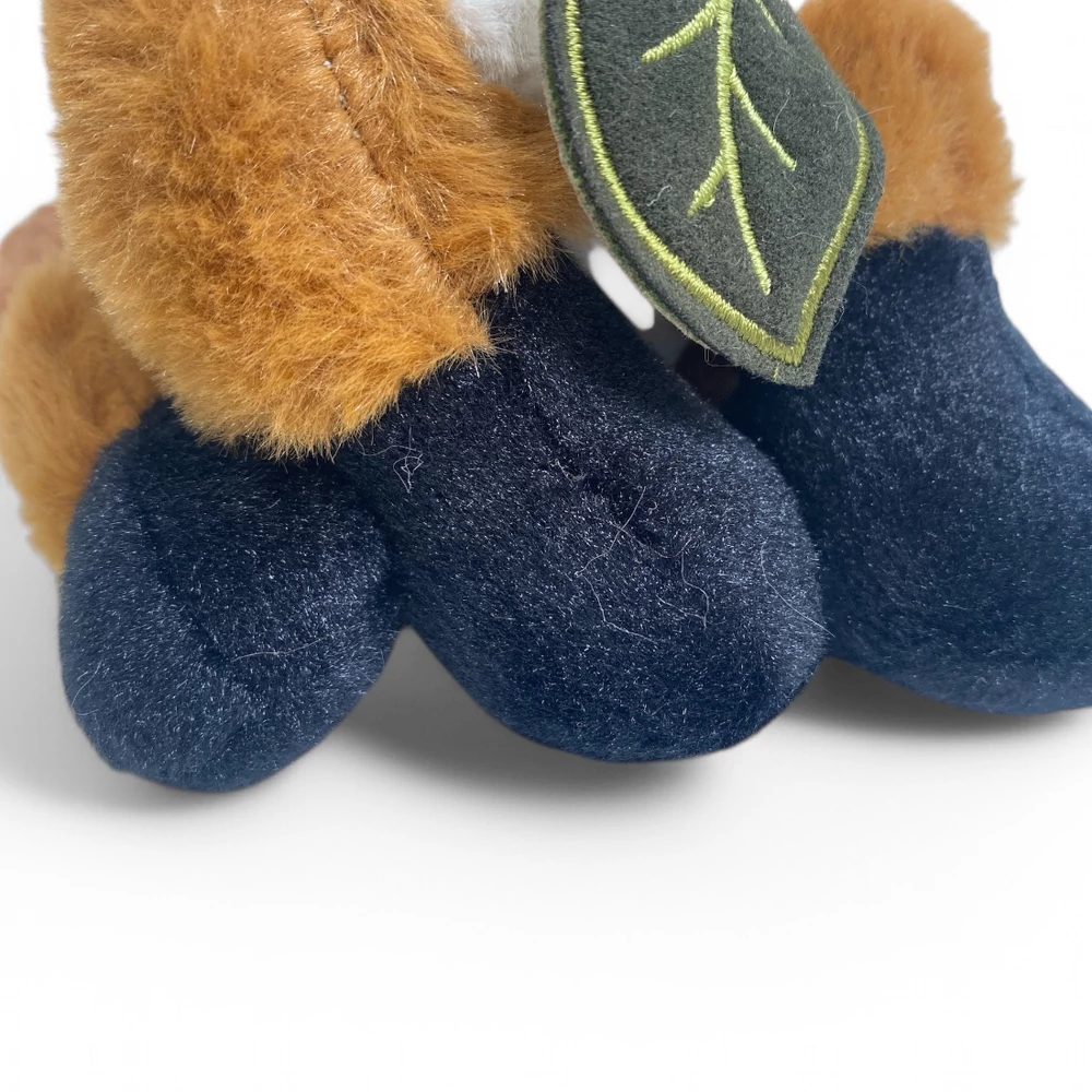 Plüss róka, ülõ, 21 cm