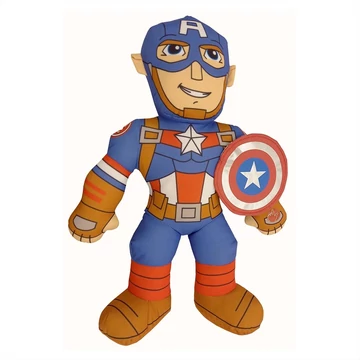Sambro, Marvel 20 Cm Puha Játék Hanggal - Amerika Kapitány