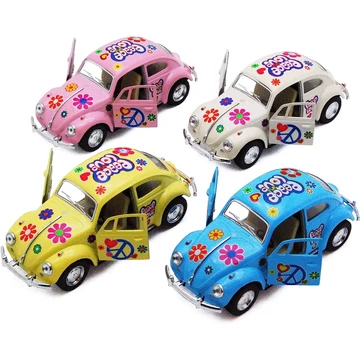 Kinsmart VW Hippi Bogár Fém Kisautó (1:32)- Többféle