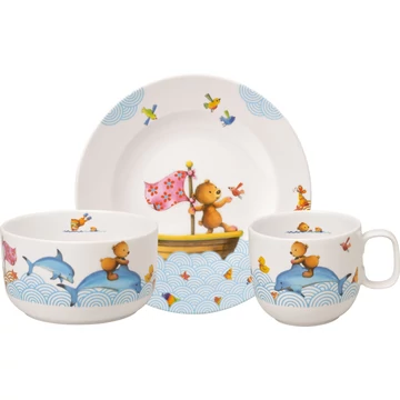 Villeroy Happy as a Bear gyerek étkészlet 3 db-os