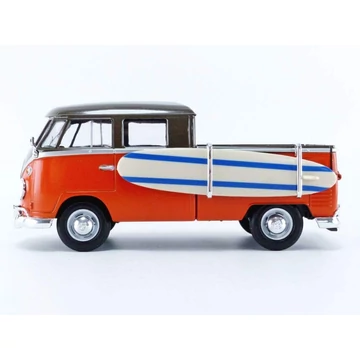 MotorMax Volkswagen  T1 Pickup with Surfboard Fém Kisautó (1:24 )-17 cm 