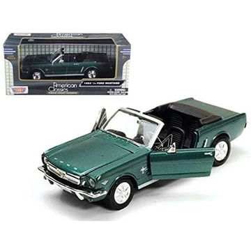 MotorMax 1/2 Ford Mustang 1964 Fém Kisautó (1:24)- Zöld