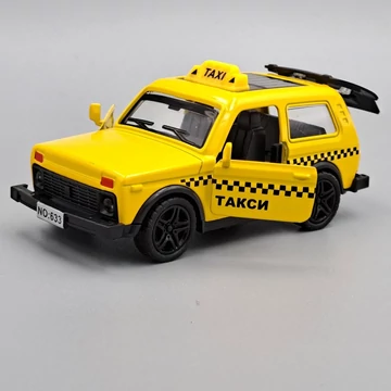 Lada Níva Taxi 1:36 Fém Kisautó