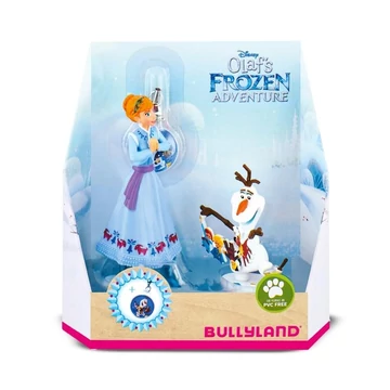 Bullyland, 12938 Disney - Jégvarázs Olaf Kalandjai: Anna És Olaf Medállal Játékszett_K