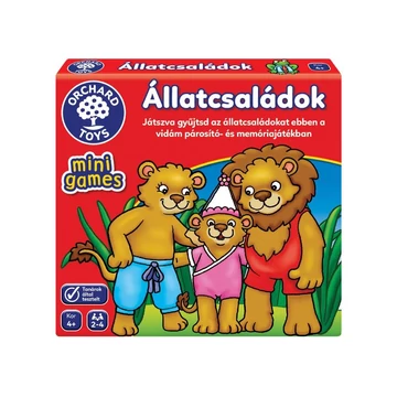 Orchard Toys, Mini Játék, Állatcsaládok társasjáték
