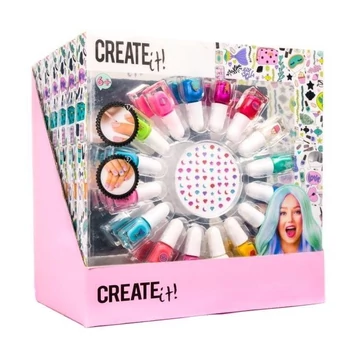 Canenco, Create It! Körömlakk Szett 16 Színnel És Köröm Matricákkal