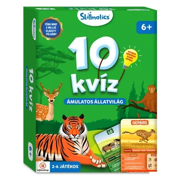10 kvíz: Ámulatos állatvilág társasjáték
