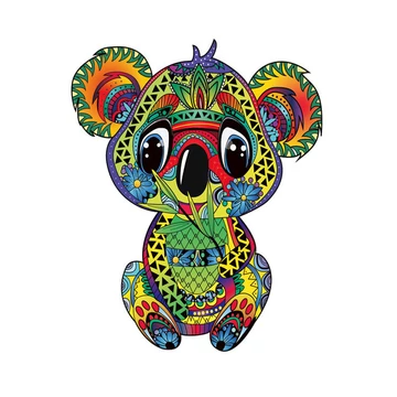 Fa puzzle, színes A4 méretű 125 db-os (koala)