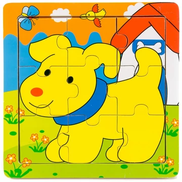 Puzzle 9 db-os (kutyás)