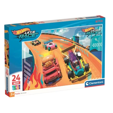 Puzzle, Hot wheels, 24 db, maxi, 37x28 cm dob.