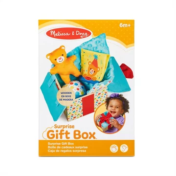 Melissa &amp; Doug bébijáték, Fadoboz meglepetés játékokkal