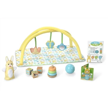 Melissa &amp; Doug Babák és babaházak, Baba játszószőnyeg játékokkal