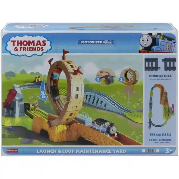 Mattel Fisher-Price Thomas a gőzmozdony motorizált vonatszett sínpályával és hurokkal 
