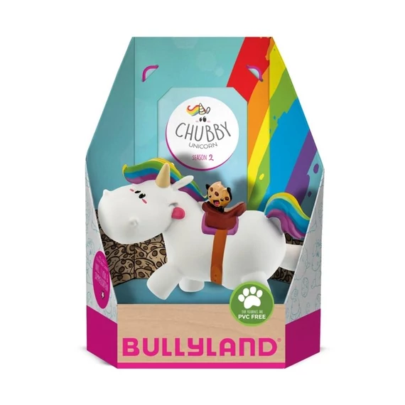 Bullyland, 44502 Chubby Unikornis, Lovagló Játékszett