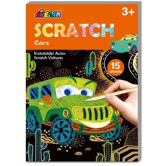 Avenir: Mini karckép készítő könyv - Autók (AvenirCH221659)