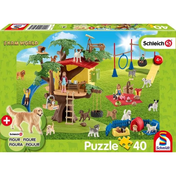 Schmidt Farm World, Happy dogs, 40 db-os puzzle (56403)