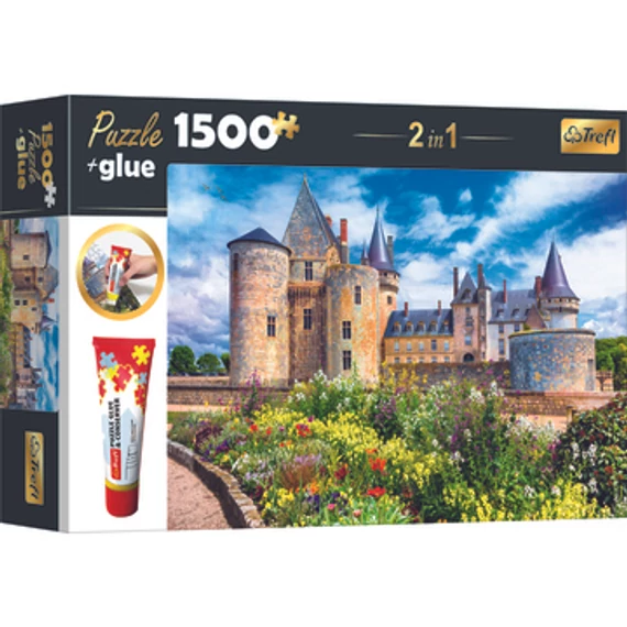 Trefl: Loire menti kastély puzzle ragasztóval - 1500 darabos (26183)