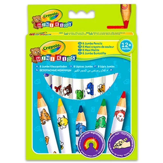 Crayola Mini Kids: 8 db vastag natúr színes ceruza (81-0008)